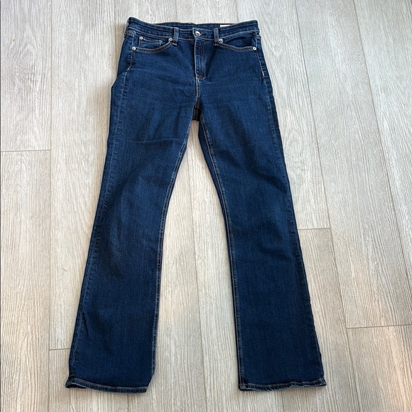 Rag & Bone Nina High-Rise Boot Jeans in Marine Blue size 29 - Picture 2 of 15